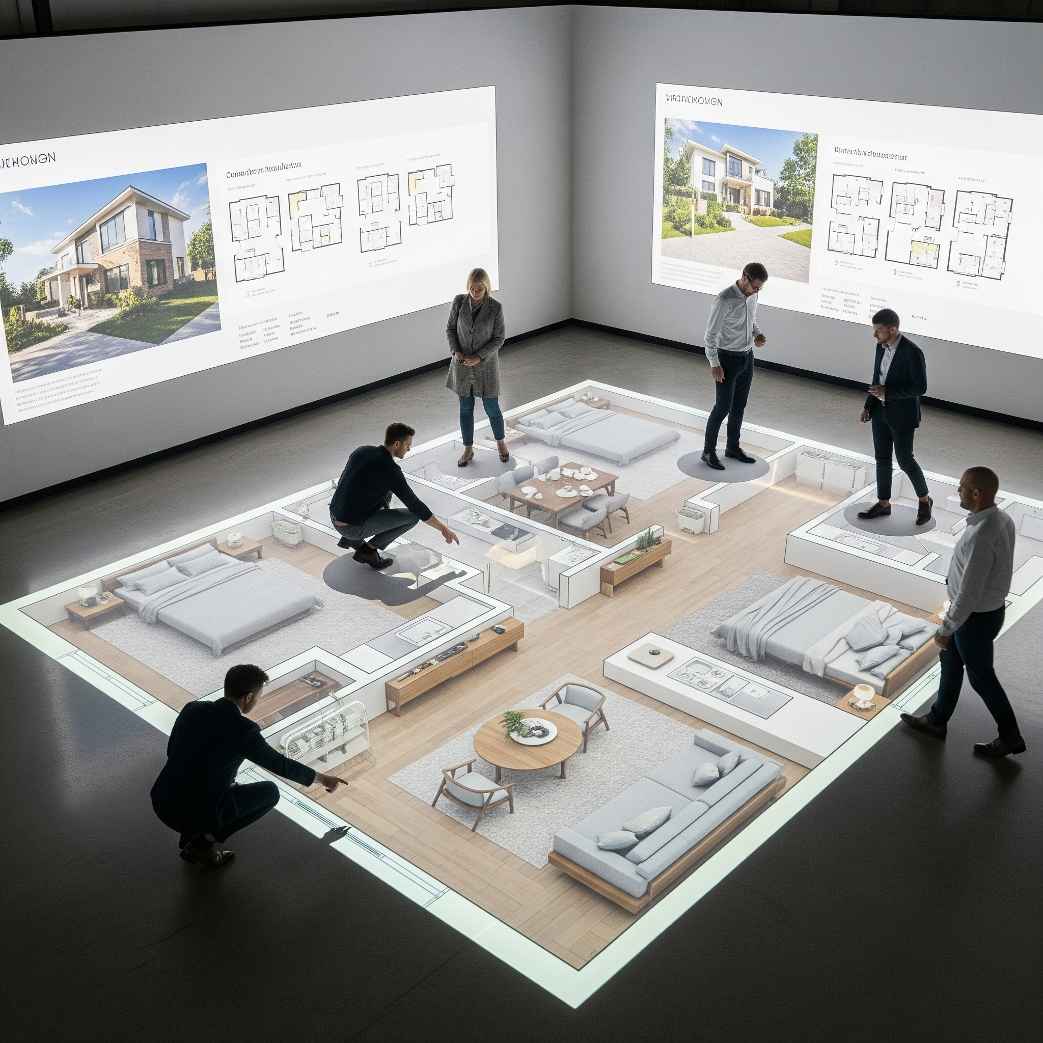 Immersive VR experience setup inside a modern experience center